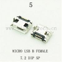  DIP 5 USB micro B female 7,2 5pin