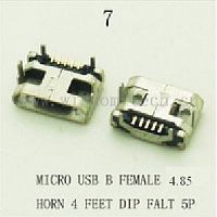  DIP 7 USB micro B female 7,2 4 flat 5pin