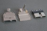 Разъём USB micro 3.0, DS1105-02 сдвоенный на кабель
