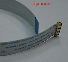 Шлейф, кабель FFC 30pin*250 мм, шаг0,5 мм реверс AWM361651 vw-1