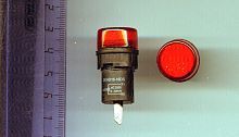Светодиодная лампа AD16-16DS красная