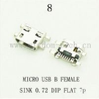 Разъем DIP фото8 USB micro B female до лапки 0,72 flat 7pin